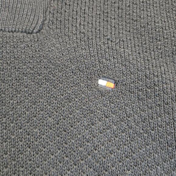 Tommy Hilfiger Men's Classic 1/4 Zip Sweater Flag Logo Navy Blue Size XXL - Picture 3 of 12
